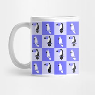 TROPICAL BIRDS - BLUE PALETTE Mug